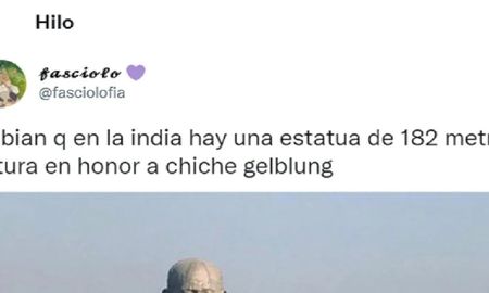 Aseguran que encontraron una estatua de Chiche Gelblung en India Aseguran que encontraron una estatua de Chiche Gelblung en India