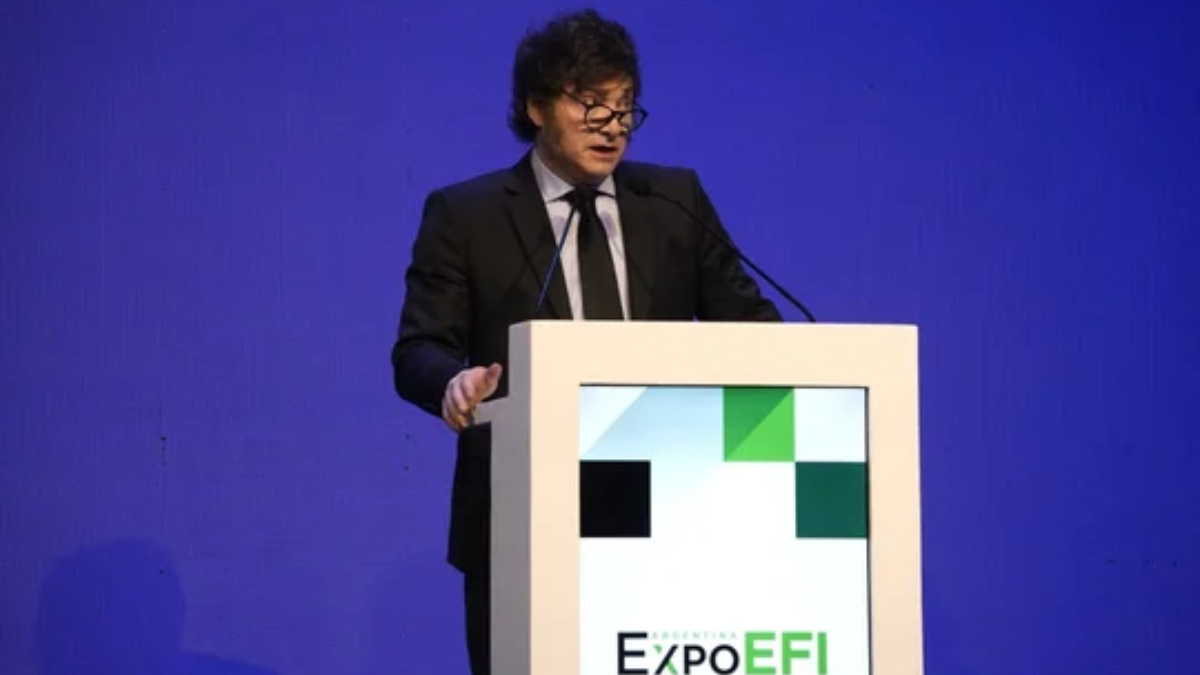 Javier Milei defendió su política económica en la ExpoEFI 2024.