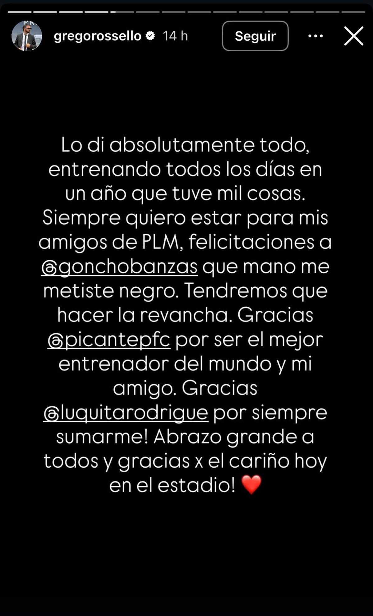 El descargo de Grego Rossello tras la derrota en P&aacute;rense de Manos 3.