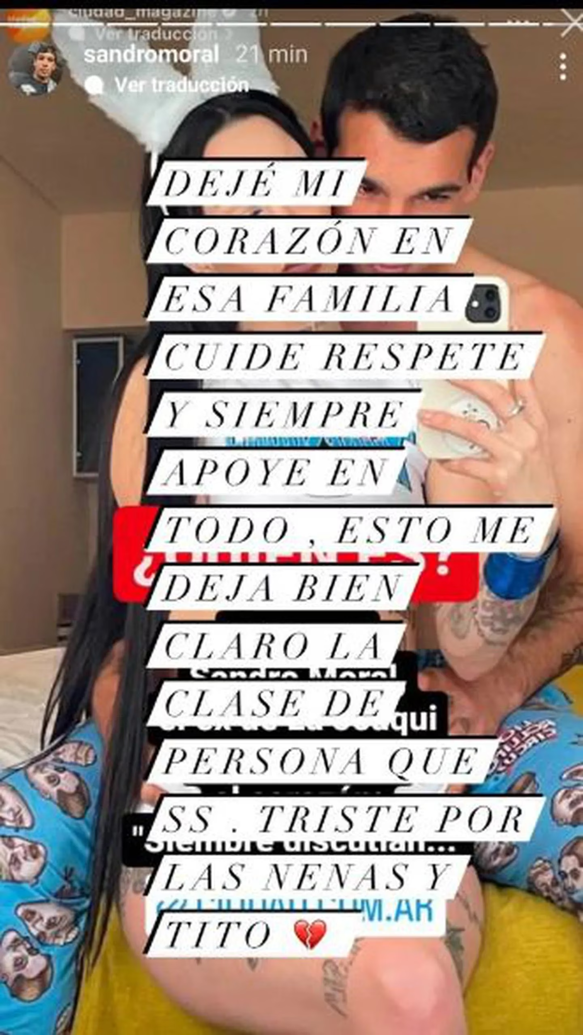 El expareja de La Joaqui rompió el silencio y contó su relación con ella.