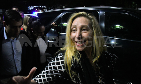 Milei y Menen en el lanzamiento de la Libertad Avanza en Rosario.
