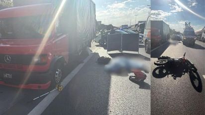 Tragedia en la Panamericana: un motociclista de 24 años chocó contra un camión detenido y murió en el acto