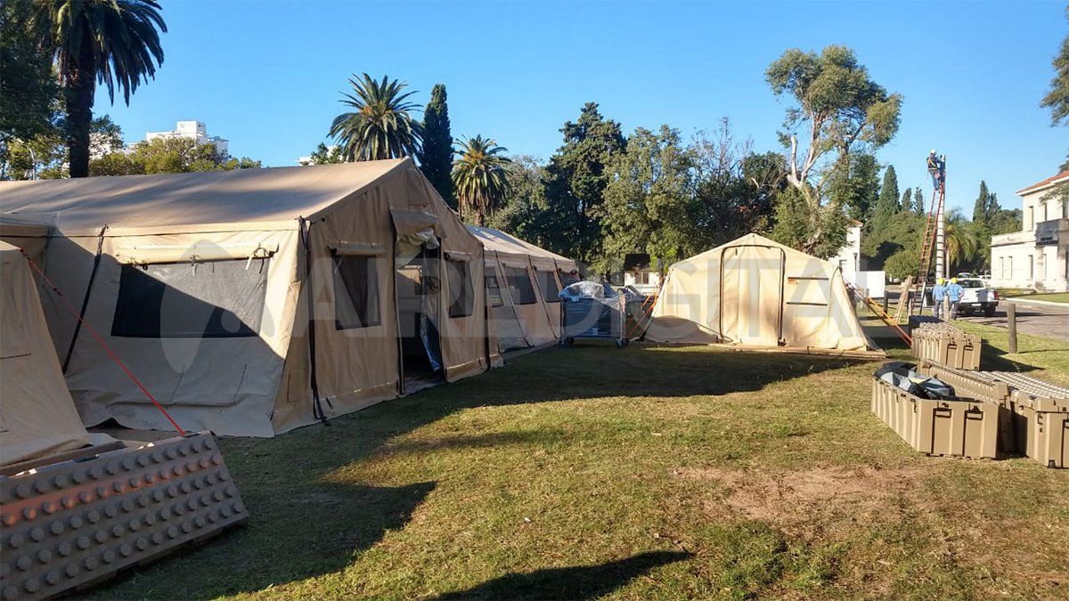 El armado de la estructura entra en su etapa final. Resta incorporar los servicios de agua y electricidad.