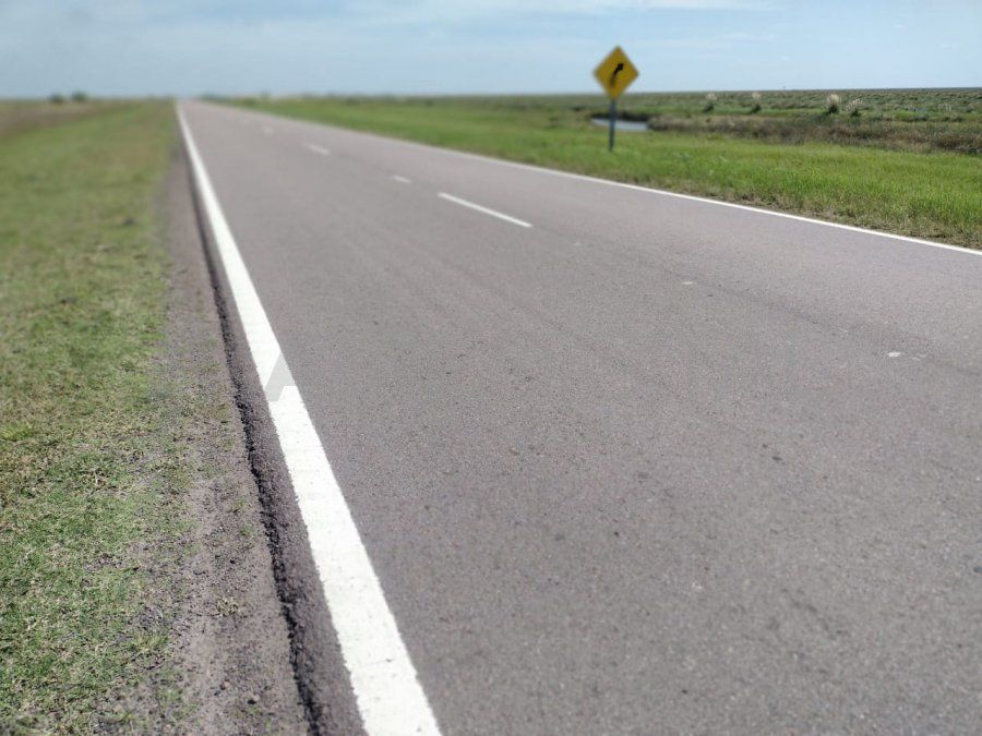Así luce actualmente la ruta nacional 98 luego la recuperación realizada.