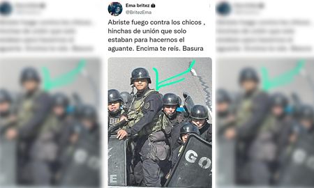 El defensor de Unión expresó su malestar a través de su cuenta de Twitter. El defensor de Unión expresó su malestar a través de su cuenta de Twitter.