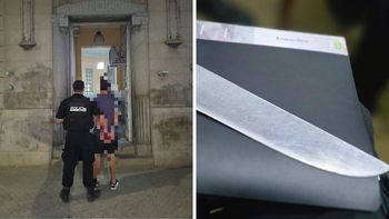 Amenazó a una mujer con una cuchilla de carnicero en barrio Chalet y terminó preso