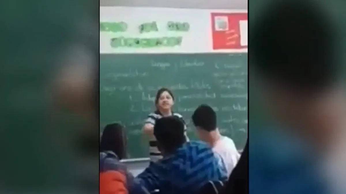 Habló la madre que entró a un aula y golpeó al alumno que le hacía bullying a su hijo