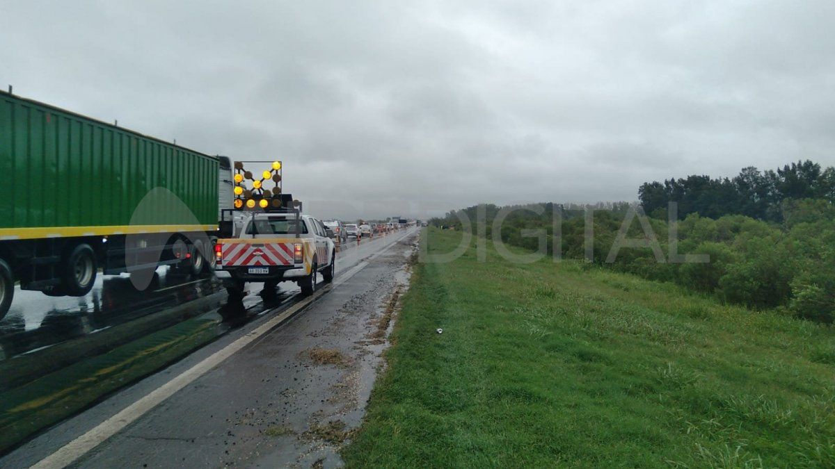 El accidente ocurrió en la mano con dirección a Santa Fe.&nbsp;