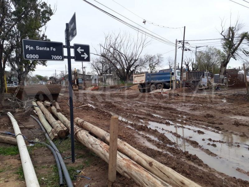 Paro de obreros del Desagüe Espora