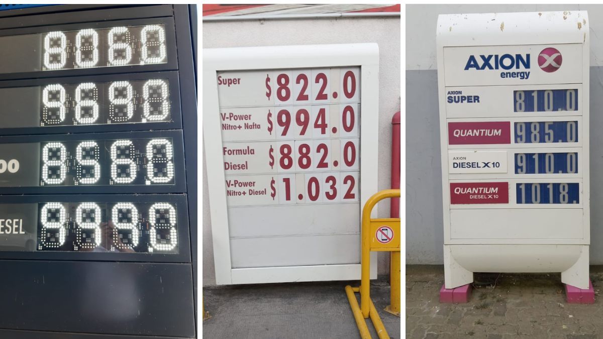 Así quedaron los precios de los combustibles en la ciudad de Santa Fe tras los aumentos. Así quedaron los precios de los combustibles en la ciudad de Santa Fe tras los aumentos.