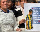 La movilización de familiares de Diego Román se realizó frente a los Tribunales de Santa Fe. La movilización de familiares de Diego Román se realizó frente a los Tribunales de Santa Fe.