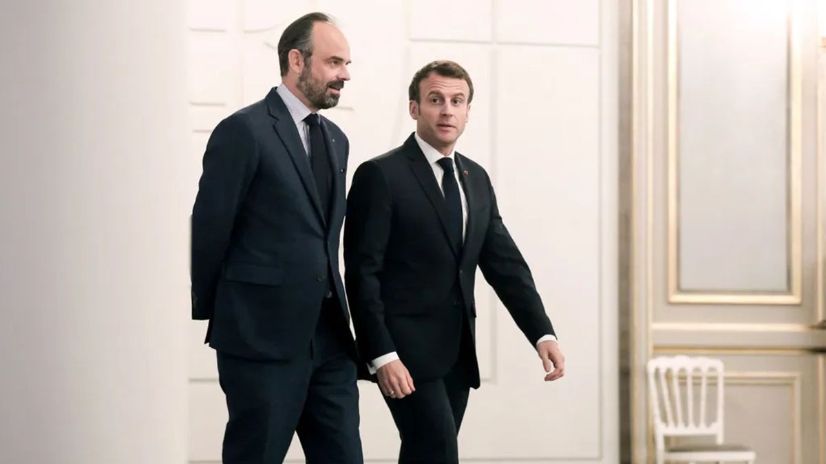 Edouard Philippe y el presidente de Francia