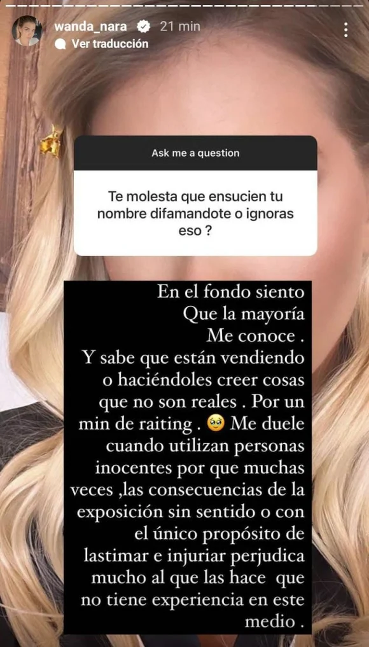 Wanda Nara respondió consultas de sus seguidores.