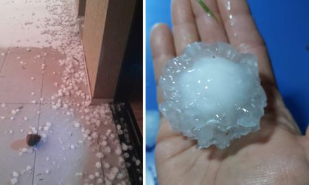Granizo en Santa Fe y distintas localidades de la provincia. Granizo en Santa Fe y distintas localidades de la provincia.
