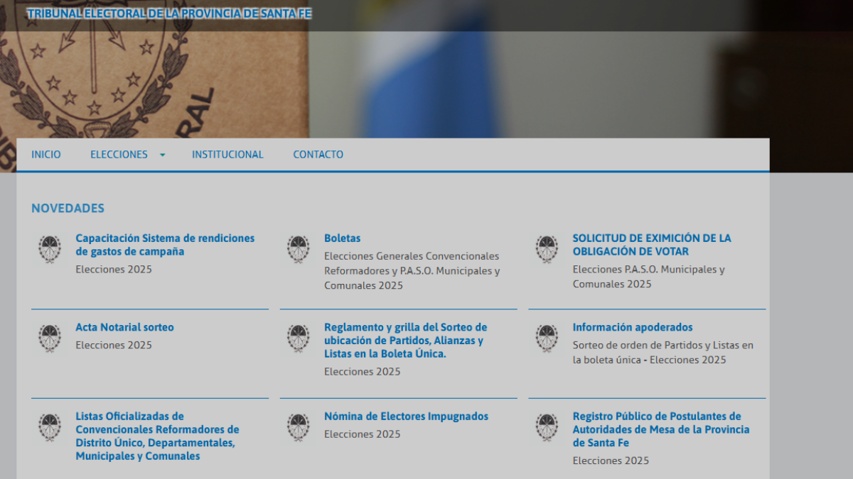 Web del tribunal electoral. Web del tribunal electoral.