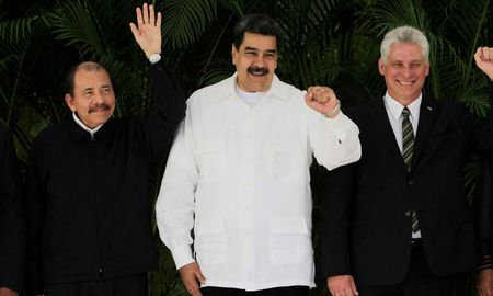 Daniel Ortega, Nicolás Maduro y Miguel Díaz Canel. Daniel Ortega, Nicolás Maduro y Miguel Díaz Canel.