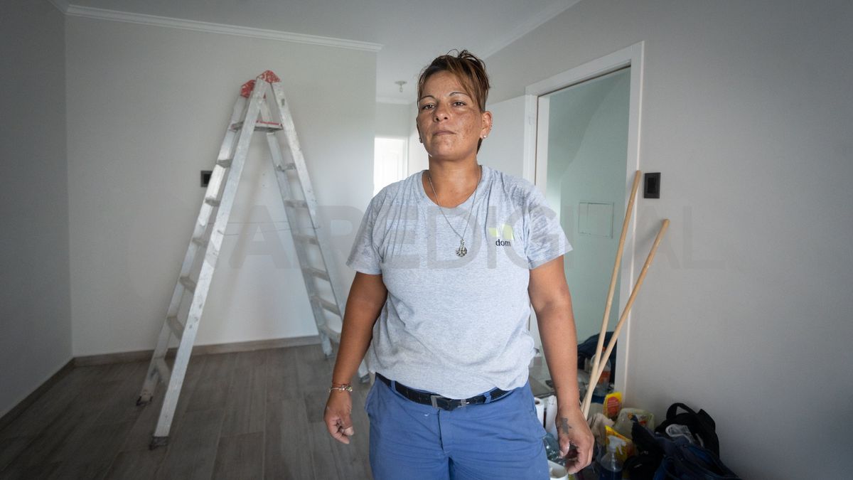 De las casi 20 personas que trabajan en la obra, solo dos son mujeres. FOTO: Maiquel Torcatt / Aire Digital. De las casi 20 personas que trabajan en la obra, solo dos son mujeres. FOTO: Maiquel Torcatt / Aire Digital.