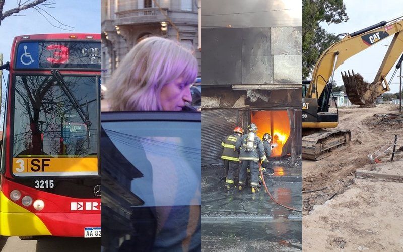 Colectivos, Caso Baraldo, incendio del depósito y Desagüe Espora: los temas que marcaron la semana