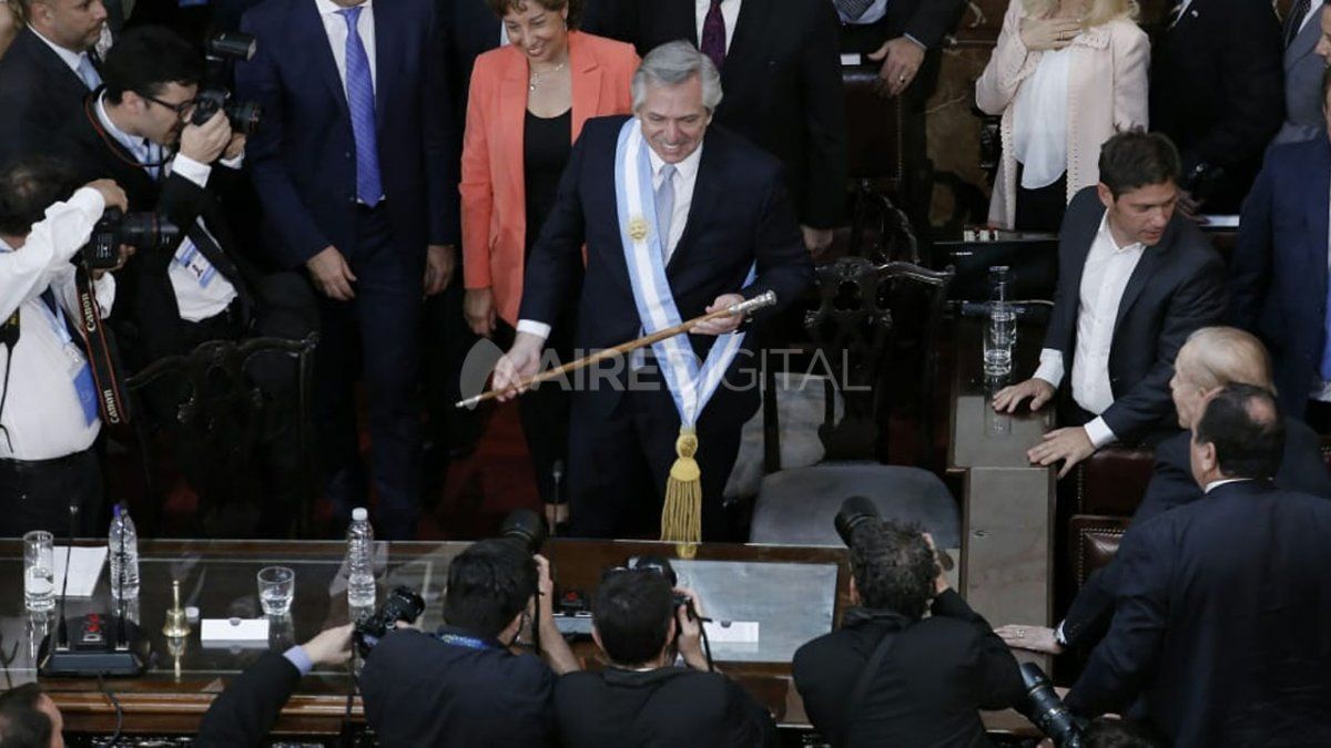 Las mejores fotos de la asunción de Alberto Fernández