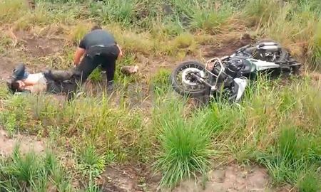 El accidente que tuvo involucrado al Chino Maidana se produjo este martes por la tarde en la Ruta Nacional 11. El accidente que tuvo involucrado al Chino Maidana se produjo este martes por la tarde en la Ruta Nacional 11.