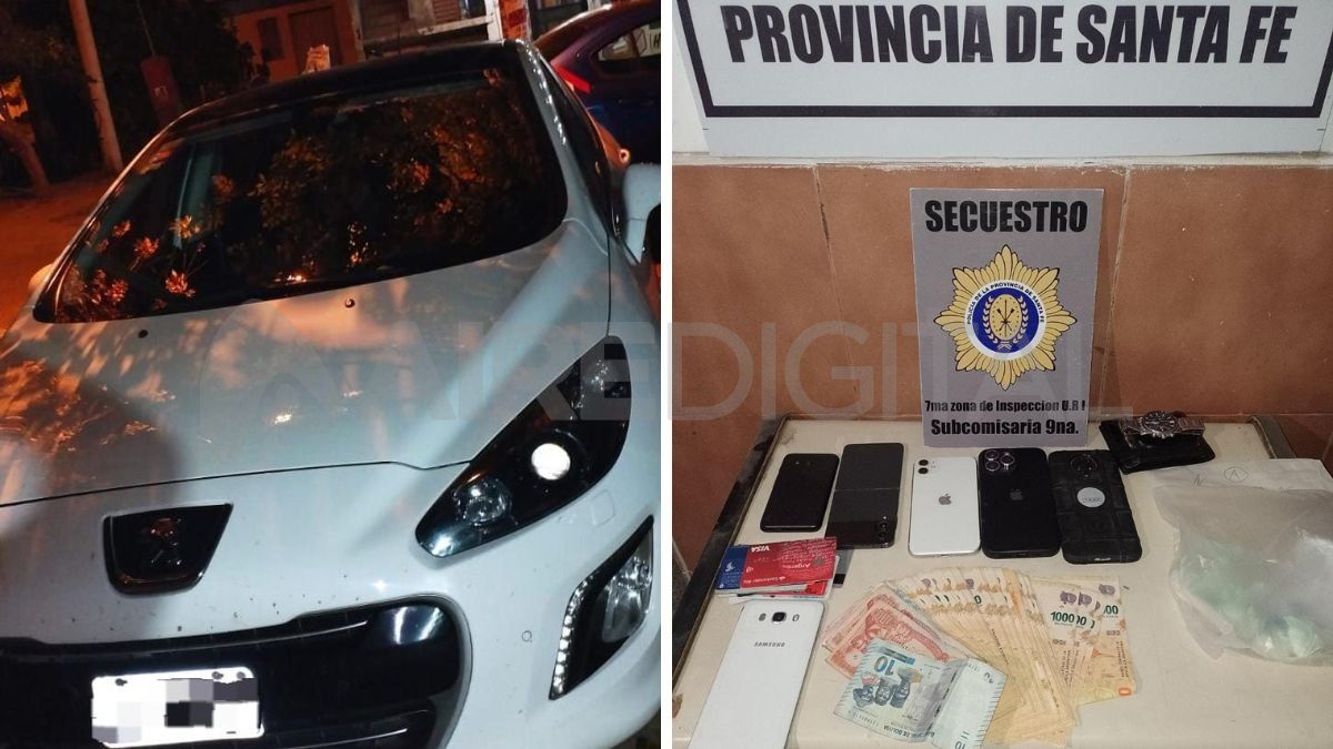 Santo Tomé: el misterioso auto blanco sin gente y una mochila con droga en su interior
