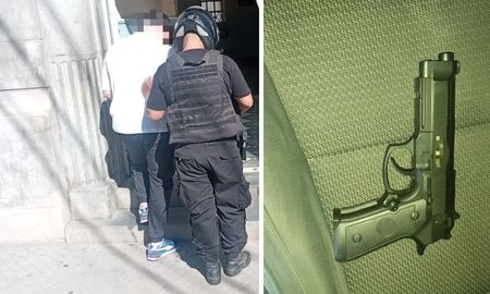 Al detenido se le secuestró la camioneta y una réplica de arma de fuego tras el violento hecho en el centro de Santa Fe. Al detenido se le secuestró la camioneta y una réplica de arma de fuego tras el violento hecho en el centro de Santa Fe.