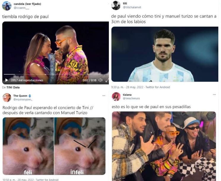 Rodrigo De Paul, víctima de memes en las redes.