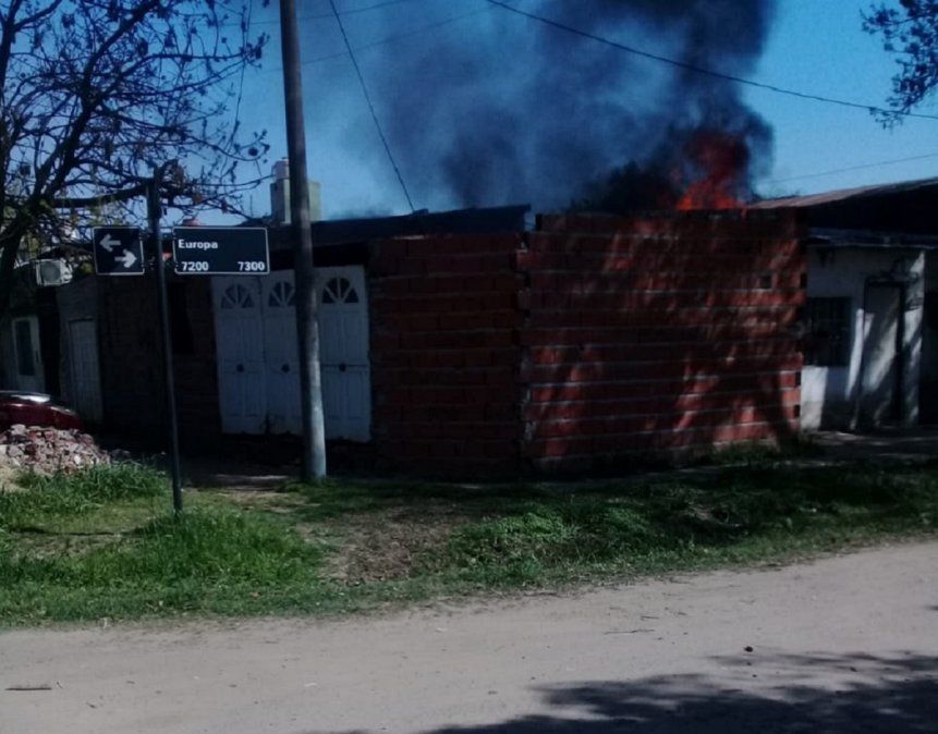 Incendio en el barrio San Martín