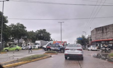 Accidente sobre avenida Blas Parera Accidente sobre avenida Blas Parera