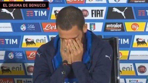 Bonucci lloró al hablar de su hijo enfermo