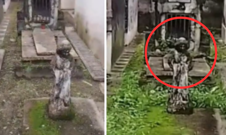 Empleados de un cementerio en Tucumán captaron a un ángel moviéndose. Empleados de un cementerio en Tucumán captaron a un ángel moviéndose.