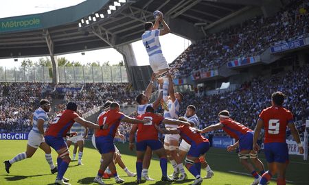 Copa Mundial de Rugby 2023 - Grupo D - Argentina contra Chile - The Stade de la Beaujoire - Louis Fonteneau, Nantes, Francia - 30 de septiembre de 2023. Copa Mundial de Rugby 2023 - Grupo D - Argentina contra Chile - The Stade de la Beaujoire - Louis Fonteneau, Nantes, Francia - 30 de septiembre de 2023.