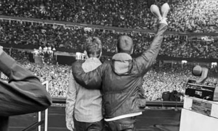 Los Gallagher volvieron a compartir escenario. Los Gallagher volvieron a compartir escenario.