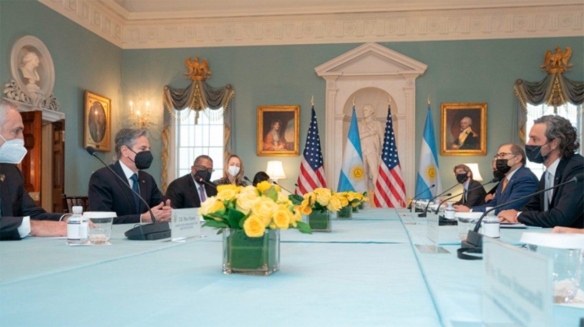 Durante la reunión bilateral