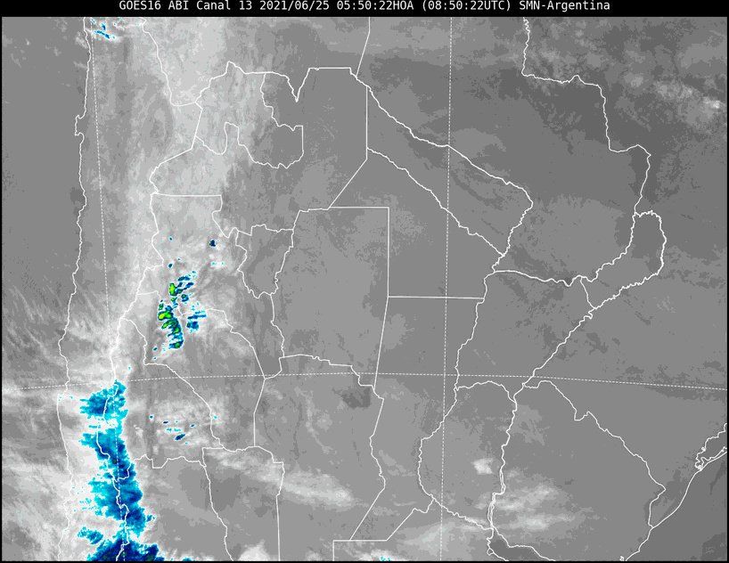 Imagen satelital. SMN.