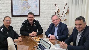 Michlig y González mantuvieron una reunión de trabajo en la URXIII para evaluar avances en seguridad