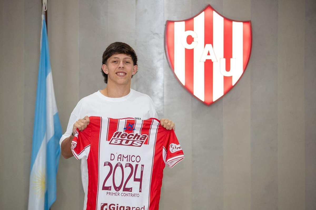 Tomás D’Amico, ex jugador de Newell's que llegó a Unión. Tomás D’Amico, ex jugador de Newell's que llegó a Unión.