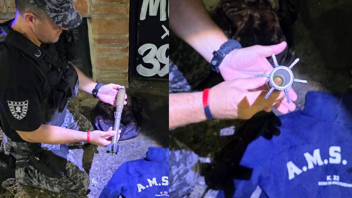 El proyectil fue encontrado dentro de una mochila por personas que cirujeaban.