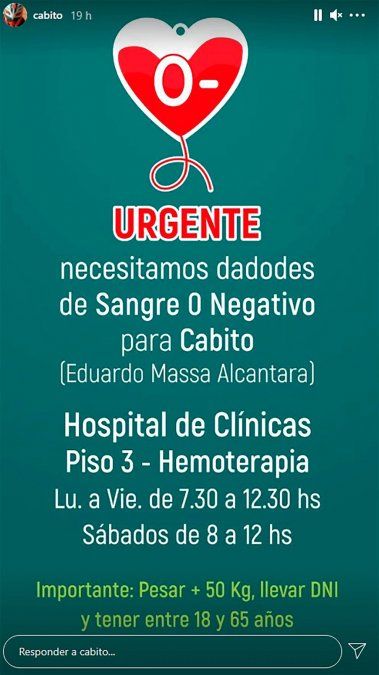 El mensaje que generó preocupación.