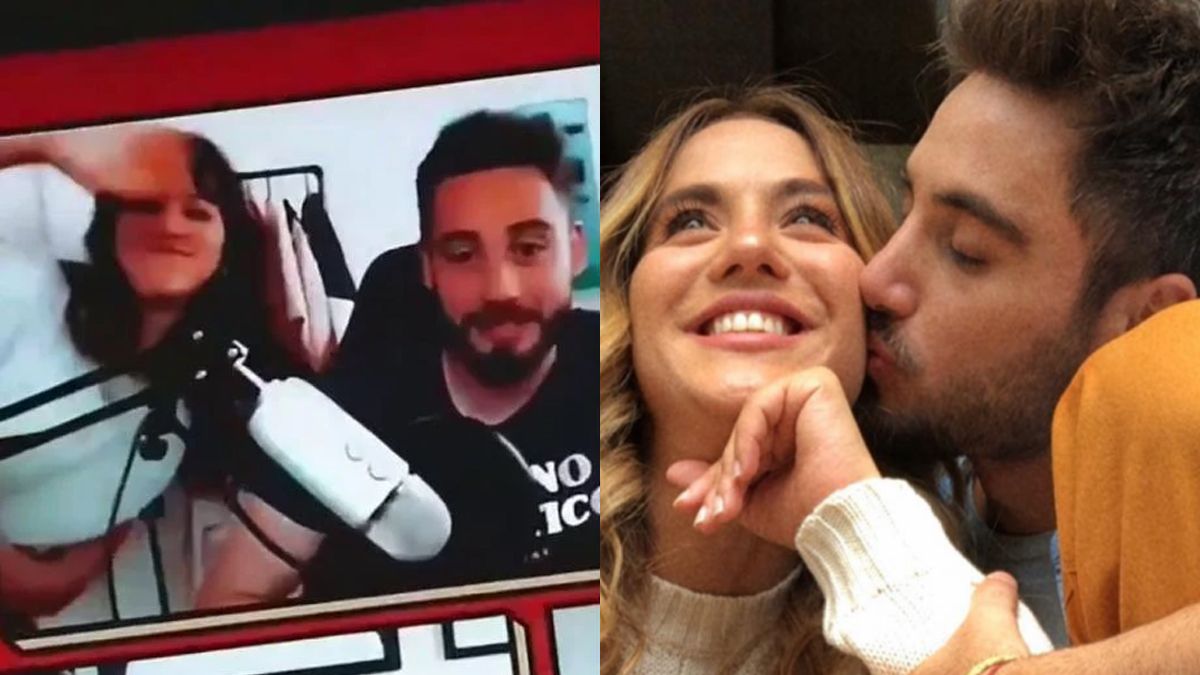 Flor Vigna irrumpió en un vivo de Nico Occhiato