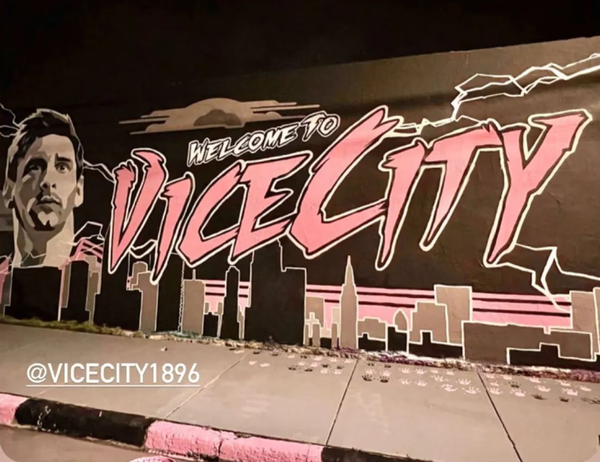 El mural de Lionel Messi. El mural de Lionel Messi.