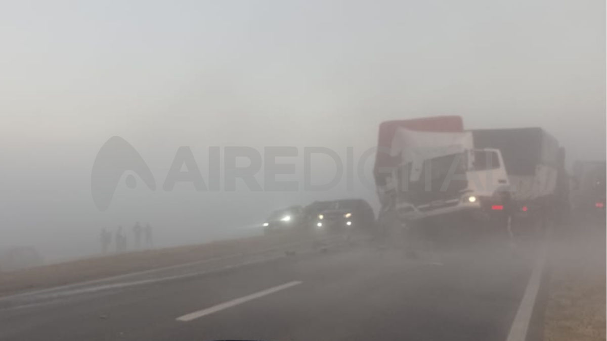Tremendo accidente en la ruta 34: al menos nueve vehículos chocaron en medio de la niebla