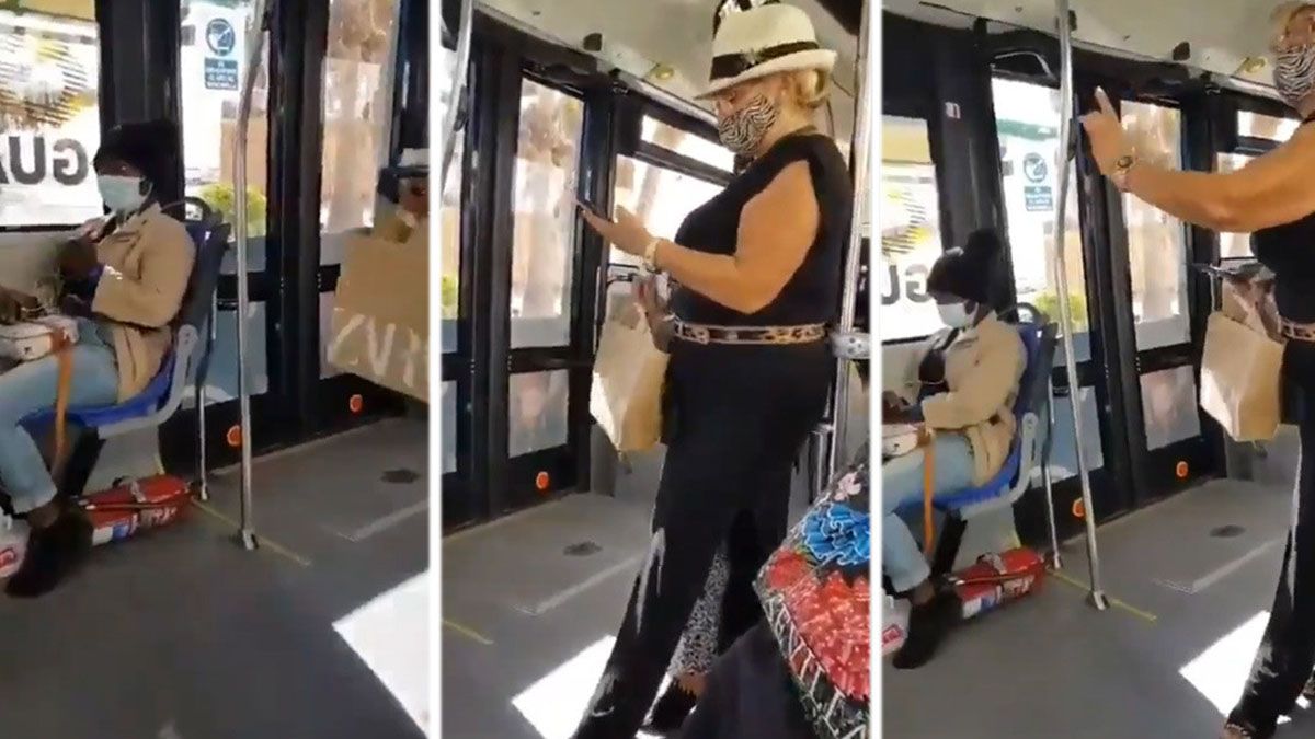 Un video viralizado en las redes sociales a lo largo de esta semana muestra la actitud racista de una usuaria del transporte público