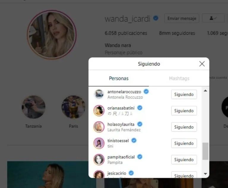 El gesto de Wanda Nara con Antonela Roccuzzo.