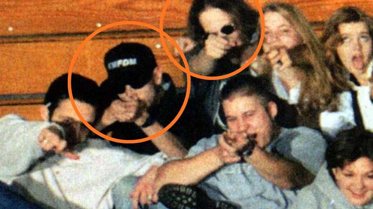 Una imagen de los atacantes de Columbine en su anuario escolar. El análisis posterior de sus diarios y comportamientos reveló numerosas Una imagen de los atacantes de Columbine en su anuario escolar. El análisis posterior de sus diarios y comportamientos reveló numerosas
