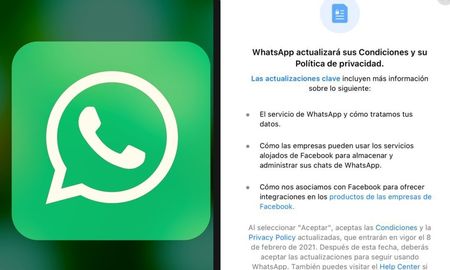 WhatsApp pondrá en vigencia los nuevos términos y condiciones a partir del 15 de mayo de 2021. WhatsApp pondrá en vigencia los nuevos términos y condiciones a partir del 15 de mayo de 2021.