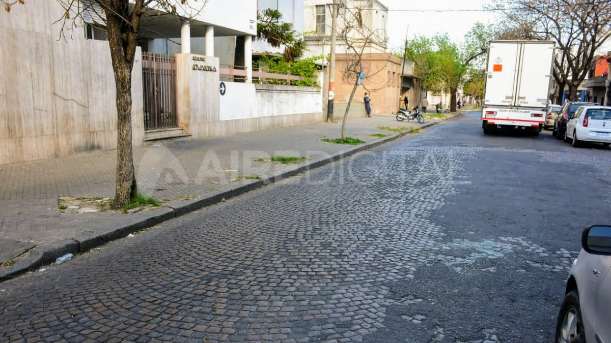 El lugar del crimen ocurrido esta mañana en Rosario
