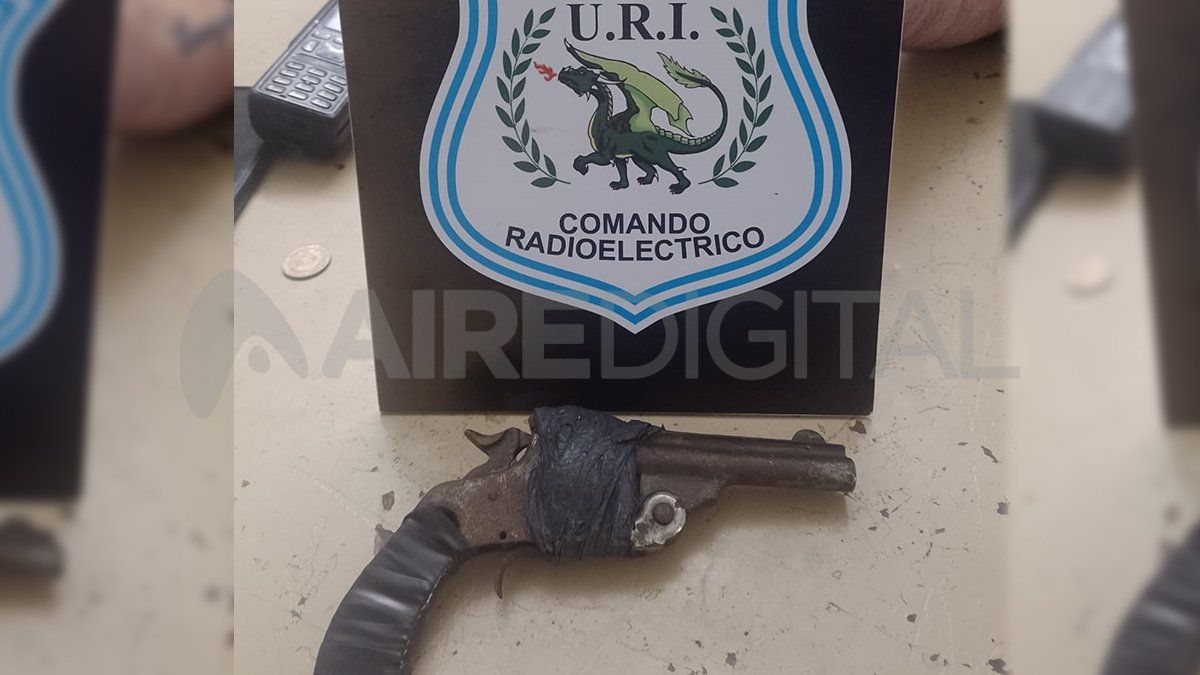 El arma fue incautada y puesta a disposición de la Justicia.&nbsp;