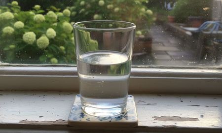 Un vaso con vinagre cerca de la ventana ayuda a neutralizar malos olores. Un vaso con vinagre cerca de la ventana ayuda a neutralizar malos olores.