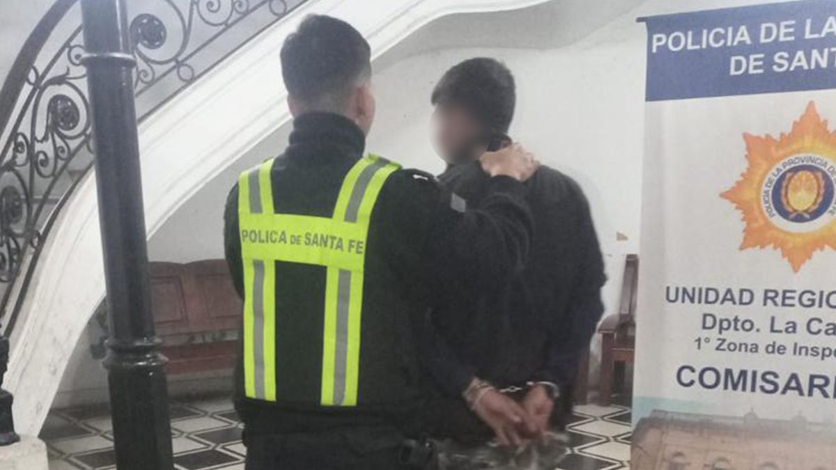 "Peluquín" fue llevado a la Subcomisaría Primera en donde se realizaron las actuaciones.